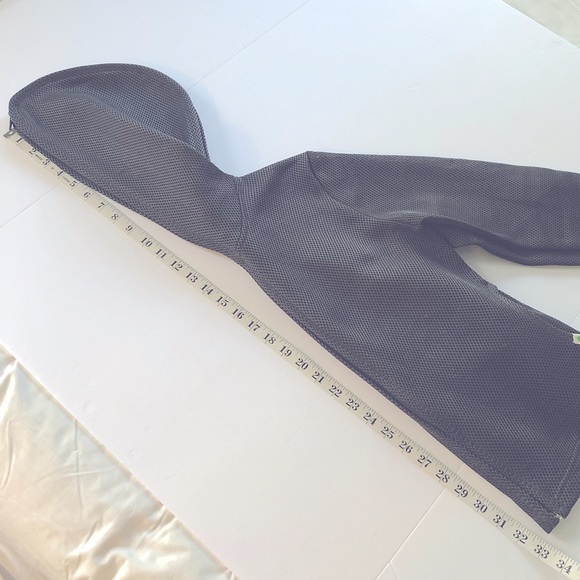 Unusual rare nylon hoodie by Alex Goes connecting zippers, 2 front pockets sz S - Picture 15 of 15